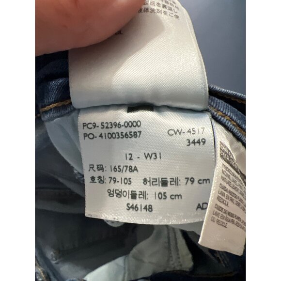 Levis Womens 512 Shaping Slim Fit Jeans Size 12 W 31 Medium Wash - Picture 8 of 12